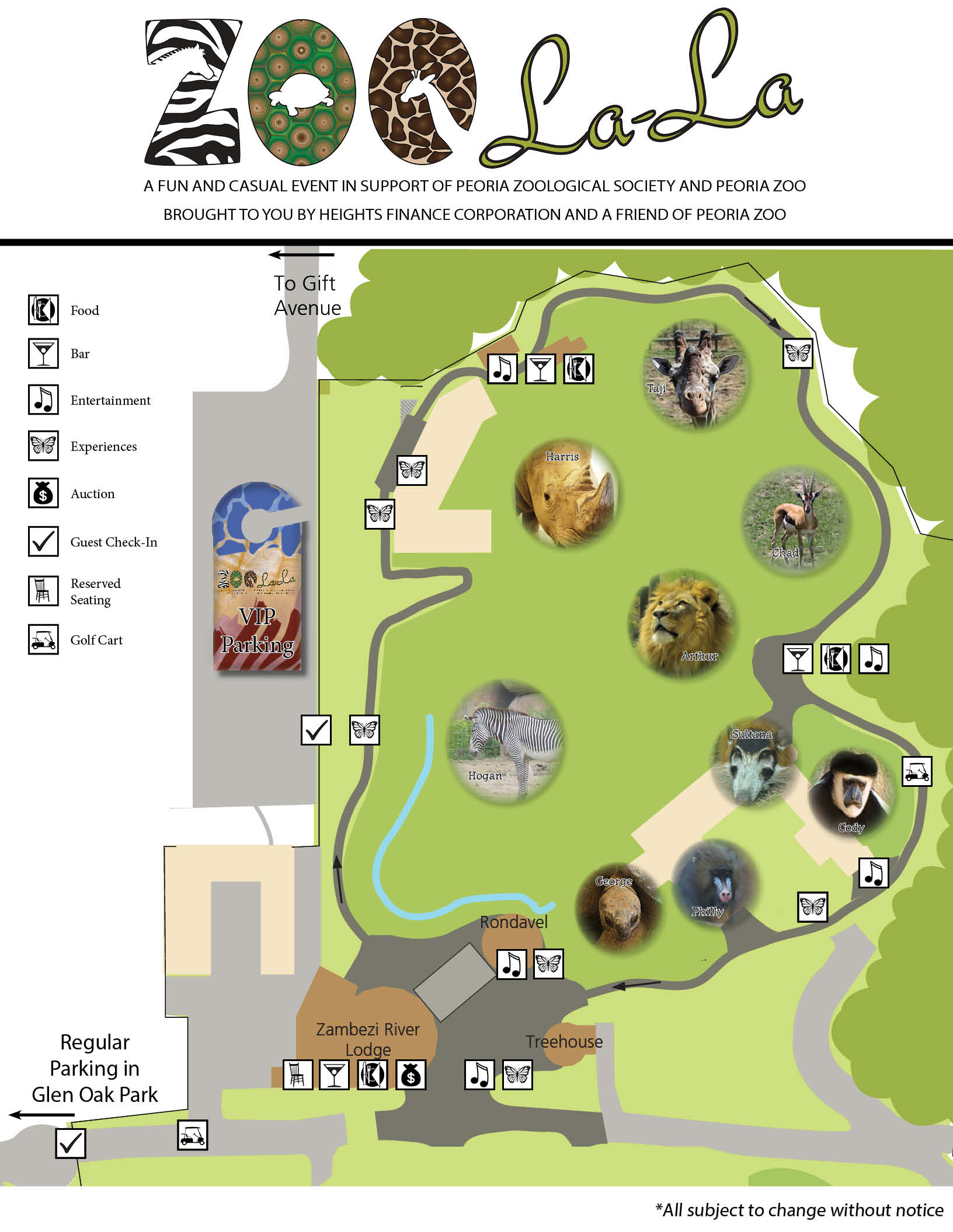 Peoria Zoo Map